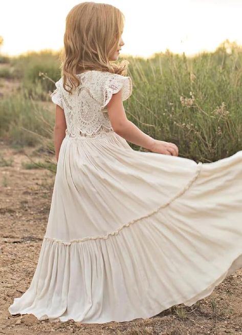 Amazon.com: JISISANG Lace Embellished Flower Girls Wedding Party Dresses Boho Ruffle Chiffon First Communion Dress A-Line Long Wedding Bridesmaid Dress Apricot 02: Clothing, Shoes & Jewelry Unicorn Pics, Joyfolie Dress, Boho Flower Girl Dress, Girls Boho Dress, Baptism Dresses, Chiffon Flower Girl Dress, Boho Flower Girl, Macy Dresses, Detailed Dress