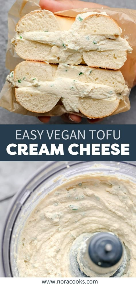 Vegan Cashew Cream, Vegan Cream Cheese Recipe, Tofu Cream Cheese, Herb Cream Cheese, Cashew Cream Cheese, Vegan Cheese Recipes, Fruit Cream, Make Cream Cheese, Vegan Cream