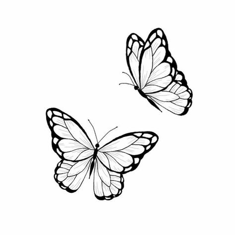 Minimal Butterfly Tattoo Design, Butterfly Tattoo Template, Minimal Butterfly Tattoo, Butterfly Tattoo Stencil, Unique Butterfly Tattoos, Cute Tiny Tattoos, Butterfly Tattoo Designs, Discreet Tattoos, Butterfly Drawing