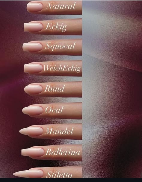 Gel Nails Shape, Nail Shape Chart, Ballerina Nails Shape, Ballerina Nails Designs, Shape Chart, Fancy Nail Art, Quick Nail Art, Cute Simple Nails, Fall Nail Art Designs