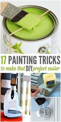 Don't start another DIY project until you've checked out these painting tips. Whether it's a pallet project or painting room in your house, these will make cleaning a breeze and your finished project just gorgeous. Paint Tricks, Painting Tricks, Painting Hacks, Paint Tips, Home Remodeling Diy, How To Make Paint, Diy Remodel, Diy Home Repair, Diy Interior