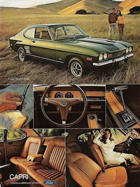 Conway Twitty, Mercury Capri, Mercury Cars, Iconic Cars, Magazine Advertisement, Vintage Car Ads, Ford Capri, Ford Classic Cars, Weird Cars