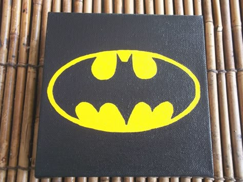 Paintings For Kids Room, Superhero Painting, Jim Lee Batman, Batman Art Drawing, Batman Painting, Superhero Canvas, Paintings For Kids, Batman Decor, Art Mini Toile