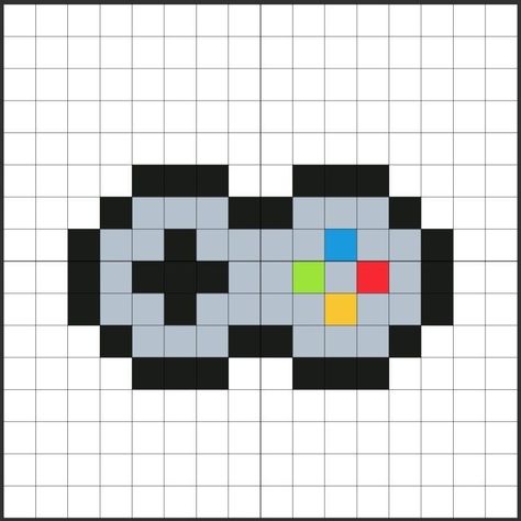 Pixel Art Pattern Easy Small Cute, Perler Beads Easy, Hama Beads Aesthetic, Pixel Art Pattern Easy, Nintendo Pixel Art, Pixel Nintendo, Nintendo Perler, Pixel Art Animals, Easy Perler Bead Patterns