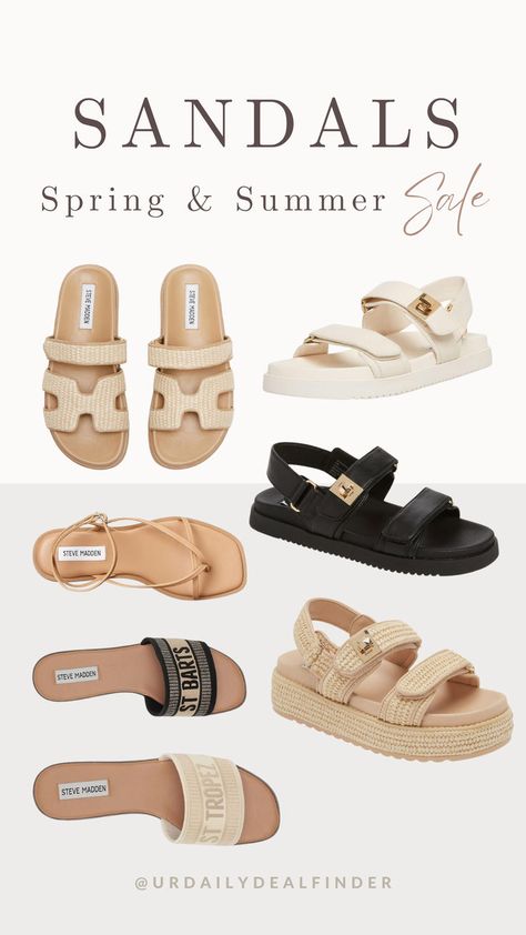 Steve Madden sandals on sale!!🤩 Stylish and comfy sandals for this summer🔥 Follow my IG stories for daily deals finds! @urdailydealfinder Mayven Sandals Outfit, Summer Sandals 2024, Sandals 2024 Trends, Steve Madden Sandals Outfit, Steve Madden Outfit, 2024 Sandals, Sandals Steve Madden, Custom Outfits, Sandals On Sale