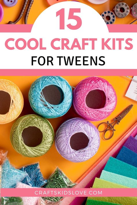 What are the coolest craft kits? Ages 10-12 can be hard to please, so we found lots of cool craft kits for tweens and big kids. Crafts For Girls Age 10 Diy, 30 Minute Crafts For Kids, Crafts For 9-12, Crafts For Girls Age 9-12, Volunteer Hospital, Crafts For Boys 8-10, Craft Kits To Sell, Crafts For Preteens, Crafts For Middle Schoolers