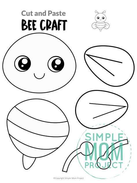 B For Bee Craft, Bee A Good Friend Craft, B Is For Bee Craft, Bee Craft For Kindergarten, Bubble Bee Craft, Toddler Bee Craft, Printable Bee Template, Make A Bee Craft, Kids Bee Craft