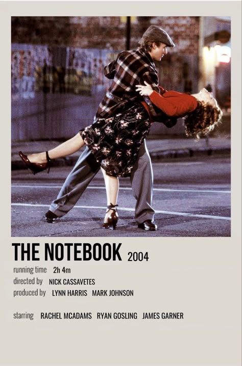 minimal polaroid movie poster for the notebook The Notebook Movie Poster, The Notebook Movie, Notebook Movie, Posters For Room Aesthetic, Posters Bedroom, Film Polaroid, Bedroom Painting, Iconic Movie Posters, Old Posters