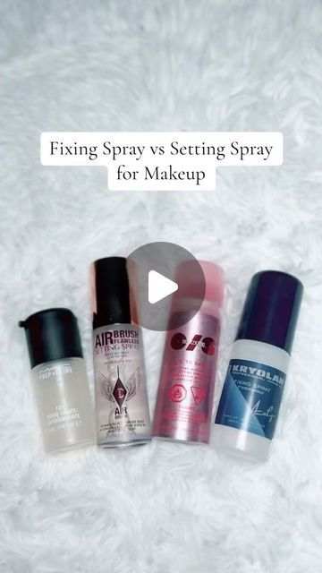 -Mobile Vancity- Vancouver Hair and Makeup on Instagram: "Fixing Spray vs Setting Spray…. You need them both!
FYI- Kryolan Fixing spray is ACTUALLY a setting spray…confusing I know.

@charlottetilbury Airbrush Flawless Setting Spray
@kryolanofficial Fixing Spray
@maccosmeticscanada Fix + Spray
@onesize On til Dawn Mattifying Waterproof Setting Spray

#makeuptutorial #makeupeducation #makeupproductreview #makeupsettingspray #vancouverbridal #vancouverwedding" Setting Spray For Hair, Kryolan Setting Spray, Fixing Spray Makeup, Kryolan Fixing Spray, Makeup Setting Spray Alternative, Waterproof Makeup Setting Spray, Makeup Forever Setting Spray, Fixing Spray, Makeup Spray