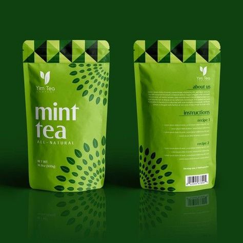 Organic Tea Brands, Tea Box Design, Spices Packaging, Tea Packaging Design, Packaging Design Trends, Pouch Packaging, Tea Design, Tea Brands, Mint Tea