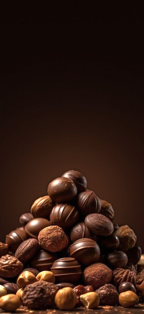 Chocolate Candy Photography, Chocolate Wallpapers, Chocolate Wallpaper, Candy Photography, Chocolate Texture, Cute Summer Wallpapers, Chocolate World, Chocolate Heaven, Luxury Chocolate