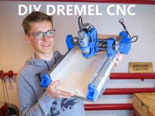 DIY 3D Printed Dremel CNC : 21 Steps (with Pictures) - Instructables Homemade Cnc, 3d Tiskárna, Useful 3d Prints, Arduino Cnc, Diy Cnc Router, Router Cnc, 3d Printer Projects, Drukarka 3d, Dremel Projects