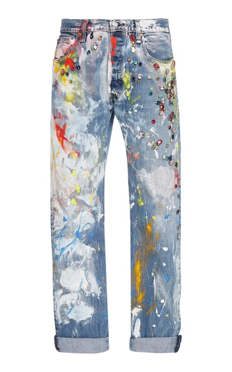 Boyish Outfit Ideas, Boyish Outfit, Hand Painted Jeans, Boyish Outfits, Paint Splatter Jeans, Unique Jeans, Creative Clothes, Aesthetic Grunge Outfit, Custom Jeans