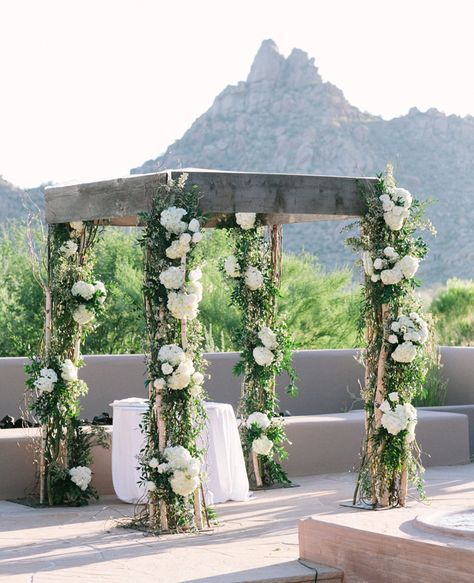 Outdoor Wedding Ceremony // Mi Belle Photographers Wedding Chuppah, Vow Renewal Ceremony, Flowers And Greenery, Ceremony Arch, Outdoor Wedding Ceremony, Wedding Ceremony Decorations, Ceremony Decorations, Garage Door, Wedding Planners