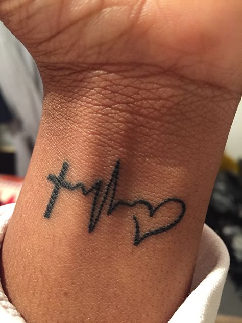 Small wrist tattoo. #tattoo #tattooideas #faith #hope #love Hope Faith Love Tattoo, Tattoo Designs Christian, Faith Tattoo Men, Small Wrist Tattoos For Men, Small Wrist Tattoos For Guys, Cross Wrist Tattoos For Women, Wrist Tattoos Men, Tattoo Ideas Male, Wrist Tats