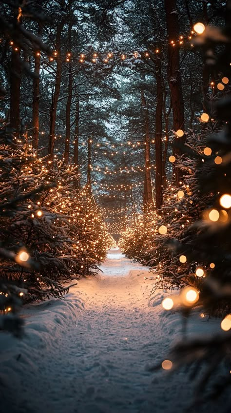 Cozy Winter Aesthetic Christmas, Christmas Aesthetic Cozy Snow, Ethereal Winter Aesthetic, Snow On Pine Trees, Winter Images Nature Beautiful, Winter Tree Aesthetic, Winter Outdoors Aesthetic, Fairy Winter Wonderland, New Years Aesthetic Pictures