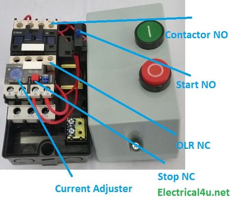 Direct Online Motor Starter, Electrical Motor, Electrical Circuit Diagram, Electrical Diagram, Electrical Circuit, Circuit Diagram, Power Source, Circuit, Electricity