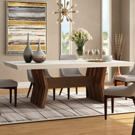 Dining Table Bases Wood, Dining Table With Center Base, Dining Table Wooden Base, Dining Table Stand Design, Solid Wood Dining Table Design, Dainig Tebal Wood, Daing Table Design Wood, Dainig Table Modern Wooden, Dainig Tebal Design