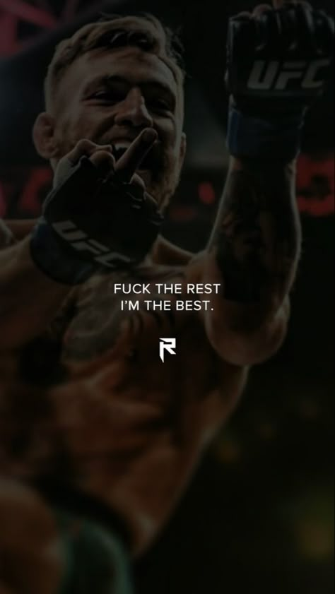 Mcgregor Wallpapers, Boxing Images, I Am The Best, Gym Wallpaper, Boxing Posters, Aesthetic Motivation, Believing In Yourself, Gym Art, Boxing Quotes