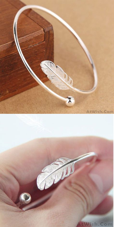 Silver Bracelet Designs, Open Bracelet, Silver Rings With Stones, Silver Bracelets For Women, Silver Leaves, Classic Bracelets, Bangle Designs, Silver Charm Bracelet, Silver Bangle Bracelets