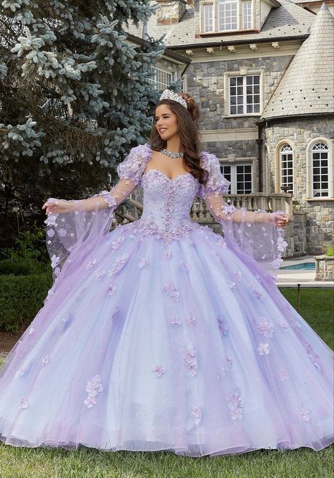 Quinceanera Dresses Damas, Purple Quinceanera, Xv Dresses, Quinceanera Themes Dresses, Damas Dresses, Purple Quinceanera Dresses, Quinceañera Dresses, Quinceñera Dresses, Fairytale Gown