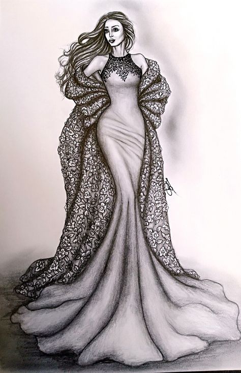 Dresses Fashion Illustration, Sketch Fashion Design, Sketch Fashion Illustration, Dress Sketch, Sketch Fashion, Fashion Illustration Tutorial, Fashion Figure Drawing, Fashion Design Books, Dress Illustration