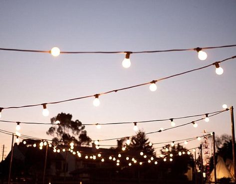 Festoon Lights Wedding, Outdoor Events Festivals, Festoon Lights, Outdoor Cinema, Dance Floor Wedding, Outdoor Diy, Festoon Lighting, Wedding Dance, Outdoor Events