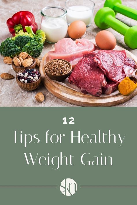 Whether you're looking to build muscle or maintain a healthy body mass index, here are 12 tips to support healthy weight gain. Kay Nutrition, Real Food Breakfast, High Fat Snacks, Nutritional Snacks, Lunch And Dinner Recipes, Living A Healthy Lifestyle, Healthy Weight Gain, Soup Dinner, Lifestyle Motivation