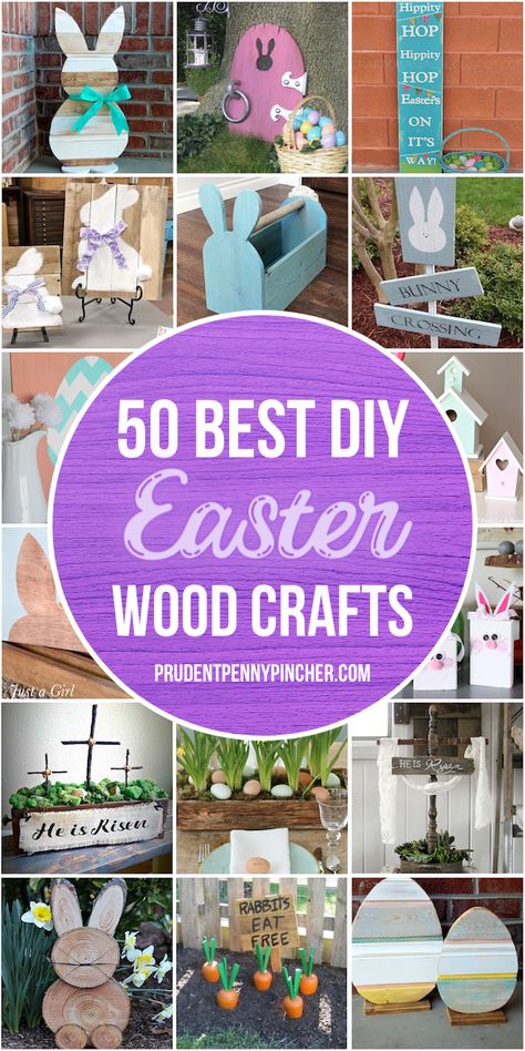 Add a country touch to your easter decor with these DIY easter wood crafts. From outdoor easter wood signs to pallet easter wood projects, there are plenty of rustic easter decorations to choose from. Easter Wood Projects, Diy Osterschmuck, Easter Wood Signs, Spring Wood Crafts, Diy Frühling, Rustic Easter Decor, Rustic Easter, Easter Wood Crafts, Easter Bunny Crafts