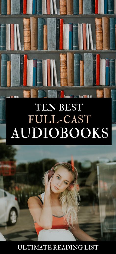 Best full cast audiobooks to listen to right now. This reading list is perfect whilst social distancing (or during quarantine). Listening to audiobooks are some of the best social distancing activities (if you're looking for things to do). This 2020 reading list will change your life (better than Netflix). #ReadingList #2020 #Audiobooks #Books Best Audiobooks For Women, Better Than Movies, Best Audio Books, Books Better As Audiobooks, Best Audiobooks Classics, Best Self Help Audio Books, Best Audio Books For Family Road Trips, Best Audible Books, Road Trip Audio Books For Adults