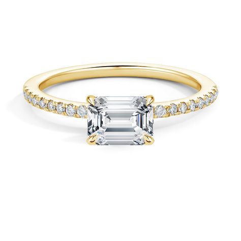 Design Your Own Engagement Ring - Engagement Ring Settings | Brilliant Earth Emerald Cut Diamond Engagement Ring, Classic Engagement Ring, Baguette Diamond Rings, Lab Diamond Engagement Ring, Classic Engagement, Rose Gold Diamond Ring, Ring Settings, Classic Engagement Rings, Ring Wedding Band