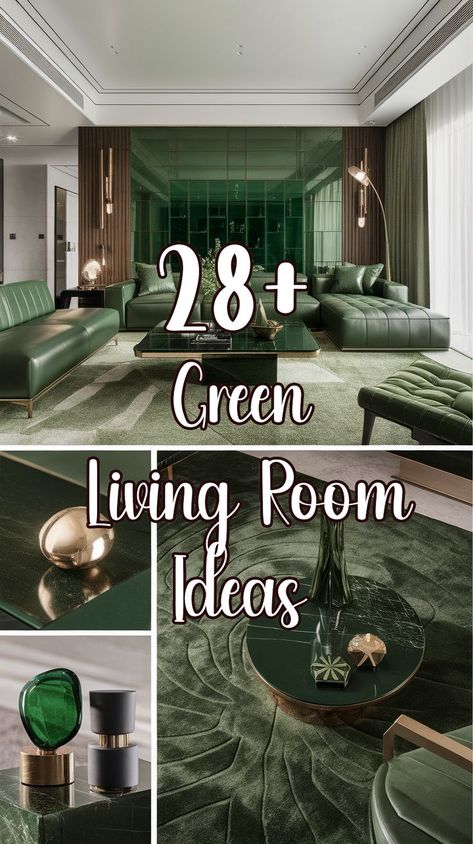 Transform Your Living Room: 28+ Green Ideas Living Room Ideas Green, Room Ideas Green, Green Living Room Ideas, Green Living Room, Green Ideas, Living Room Green, Living Room Colors, Green Accents, Living Room Ideas