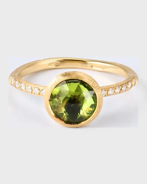 PK6KB Marco Bicego Jaipur Color Stackable Ring with Peridot and Diamonds, Size 7 Marco Bicego, Diamond Carat, Stackable Ring, Diamond Sizes, Ring Size 7, Stackable Rings, Womens Jewelry Rings, Bezel Setting, Jaipur