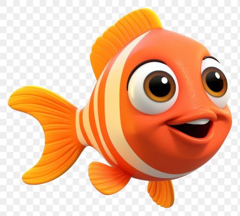 Fish Png Cartoon, Nemo Fish Cartoon, Clown Fish Cartoon, Goldfish Cartoon, Fish Cartoon Images, Animated Fish, Cartoon Goldfish, Fish Animation, Fish Gif