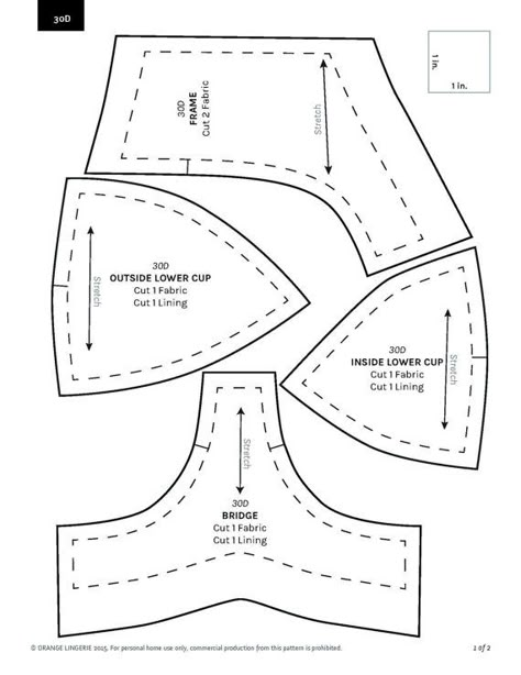 PDF lingerie sewing pattern for an underwire bra by OrangeLingerie Free Bra Pattern, Pola Bra, Tips Menjahit, Sewing Bras, Bra Sewing Pattern, Threads Magazine, Diy Bra, Lingerie Patterns, Bra Sewing