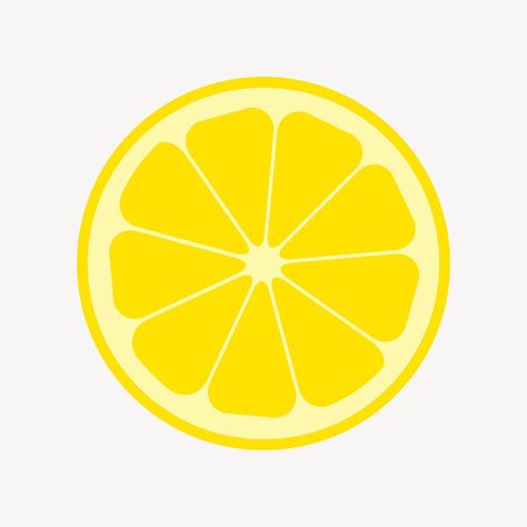 Lemon slice clipart, food illustration vector. Free public domain CC0 image. | free image by rawpixel.com Lemon Vector Illustration, Free Lemon Printables, Lemon Vector, Cartoon Lemon, Grapefruit Slice, Lemon Illustration, Lemon Logo, Lemon Drawing, Lemon Clipart