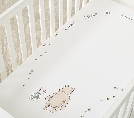 Pooh Nursery, Crib Fitted Sheet, Winnie The Pooh Nursery, Winnie The Pooh Pictures, Toddler Quilt, Swaddle Sets, Baby Bedding Sets, Muslin Swaddling, Fitted Crib Sheet