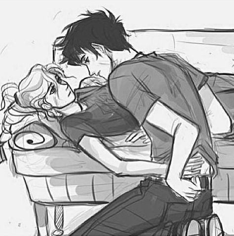 OH MY GODS THIS IS WHEN PERCY ALMOST DIED AD ANNABETH SAVED HIM BY GETTING THE KNOFE STABBED IN HER. NOW SHE IS FEELING HIS ACHILLES SPOT Percy Jackson Annabeth Chase, The Last Olympian, Zio Rick, Percy And Annabeth, Percy Jackson Fan Art, Leo Valdez, Percy Jackson Art, Annabeth Chase, Rick Riordan Books