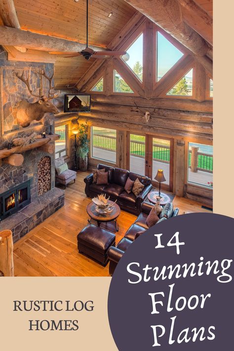 Log Cabin Interior Design Living Room, Log Cabin Homes Kitchen, Ranch Style Log Home Floor Plans, Log Cabin Homes Floor Plans, Log Cabin Design Ideas, Cabin Designs Plans Open Floor, Log Cabin Designs Floor Plans, Log Home Plans Open Floor, 3 Bedroom Log Cabin House Plans