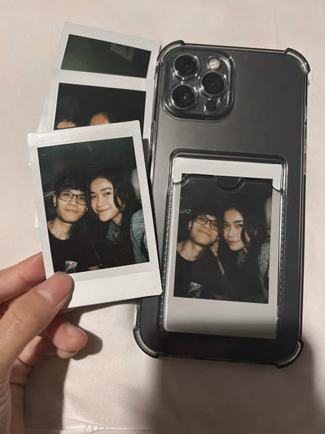 Photo Case Ideas, Photos Phone Case, Polaroid Pictures In Phone Case, Photo In Phone Case, Photo Phone Case Ideas, Poloride Photo, Polaroid For Phone Case, Polaroid Case Iphone, Couple Phone Cases Aesthetic