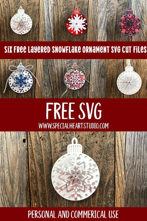 #svgcuts #americancrafts #silhouettecameo #fairylights# #pumpkins #autumn #harvest #papercraft #fall Pretty Ornaments, Cricut Ornaments, Free Christmas Svg, Snowflake Svg, Easy Ornaments, Cricut Christmas Ideas, Christmas Cricut, Projets Cricut, Christmas 3d