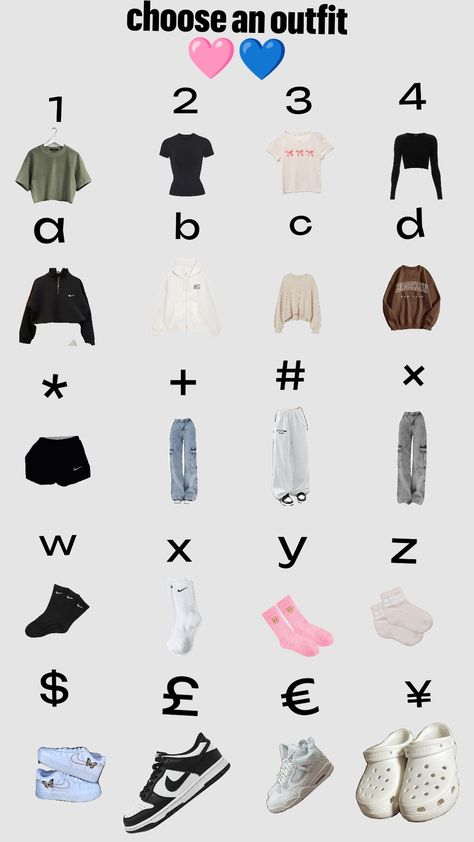 #outfit #aestehthic #choices #chooseyouroutfit Choose Your Outfit, Cute Preppy Outfits, Preppy Outfits, Character Outfits, Your Outfit, Cute Outfits, Pins, Clothes