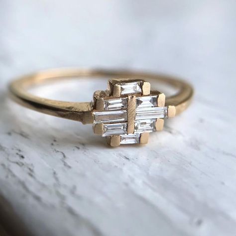 Art deco diamond rings