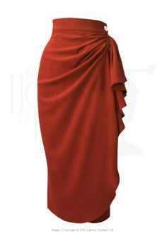 40s Clothing, Waterfall Skirt, The Gentlewoman, Fashion Draping, 40s Style, Skirt Inspiration, Feminine Skirt, Sarong Skirt, 2019 Style