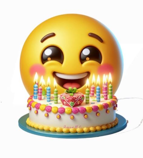 Birthday Emoticons, Lach Smiley, Emoji Happy Face, Happy Birthday Emoji, Birthday Emoji, Emoji Stickers Iphone, Emoticons Emojis, Happy Smiley Face, Funny Emoji Faces