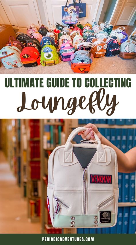 Disney Parks Loungefly Backpack, Mini Backpack Storage Ideas, Loungefly Bag Storage, Disney Backpack Outfit, Loungefly Disney Backpack Collection, Rare Loungefly Bags, Disney Backpack Loungefly, Loungefly Backpack Storage, Display Loungefly Backpacks