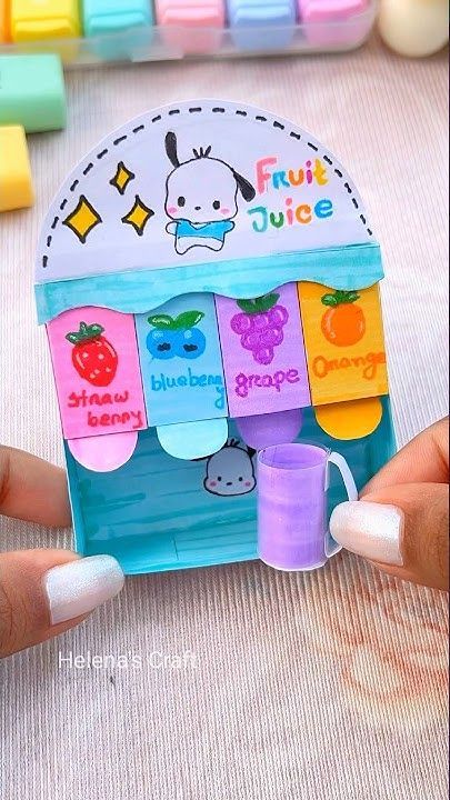 DIY miniature juice stall 🍹 #shorts #youtubeshorts #miniatureworld #miniatureart #miniaturecrafts Diy Arts And Crafts With Paper, Easy Craft Paper Ideas, Diy With Paper Easy, Craft Ideas For Kids With Paper, Paper Craft Ideas Easy, Paper Activity For Kids, Fun And Easy Crafts For Kids, Easy Arts And Crafts For Kids, Easy Crafts With Paper