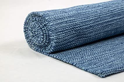 Amazon.com : Live Well 360 Handmade Organic Cotton Yoga Mat Exercise, Workout, Fitness Rug Made of 100% All-Natural & Durable Woven Material - Hand-Crafted - Absorbent, Soft & Washable - 78" x 27" (Blue) : Sports & Outdoors Natural Yoga Mat, Social Entrepreneur, Yoga Space, Yoga Iyengar, Exercise Mat, Free Yoga, Best Exercises, Kundalini Yoga, Yoga Accessories