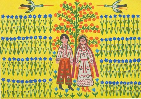 Animation Script, Ukranian Folk Art, Maria Prymachenko, Maud Lewis, Drawing Embroidery, Spring Butterflies, Ukrainian Folk Art, Naïve Artist, Hard Edge Painting