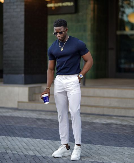 Tshirt And Slacks Outfit Men, Dark Skin Men Fashion Outfits, Gospel Concert Outfit, Concert Outfit Ideas Black, Black Men Casual Style, Gospel Concert, Tall Boyfriend, Men Dressing, Guys Fashion Casual